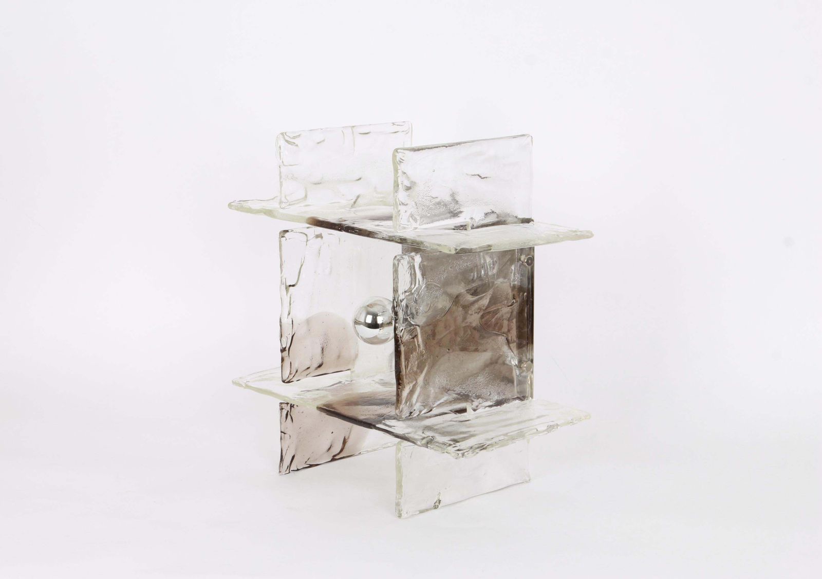 photo furniture 1 Of 3 Large Glass Wall Lights Designed By Carlo Nason For Kalmar, 1960s