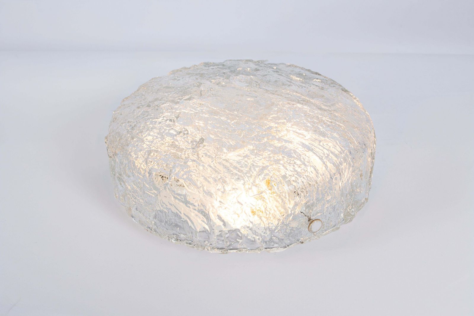 1 Of 8 Petite Murano Glass Flushmount Fixture By Kaiser, Germany, 1960s photo 731.0