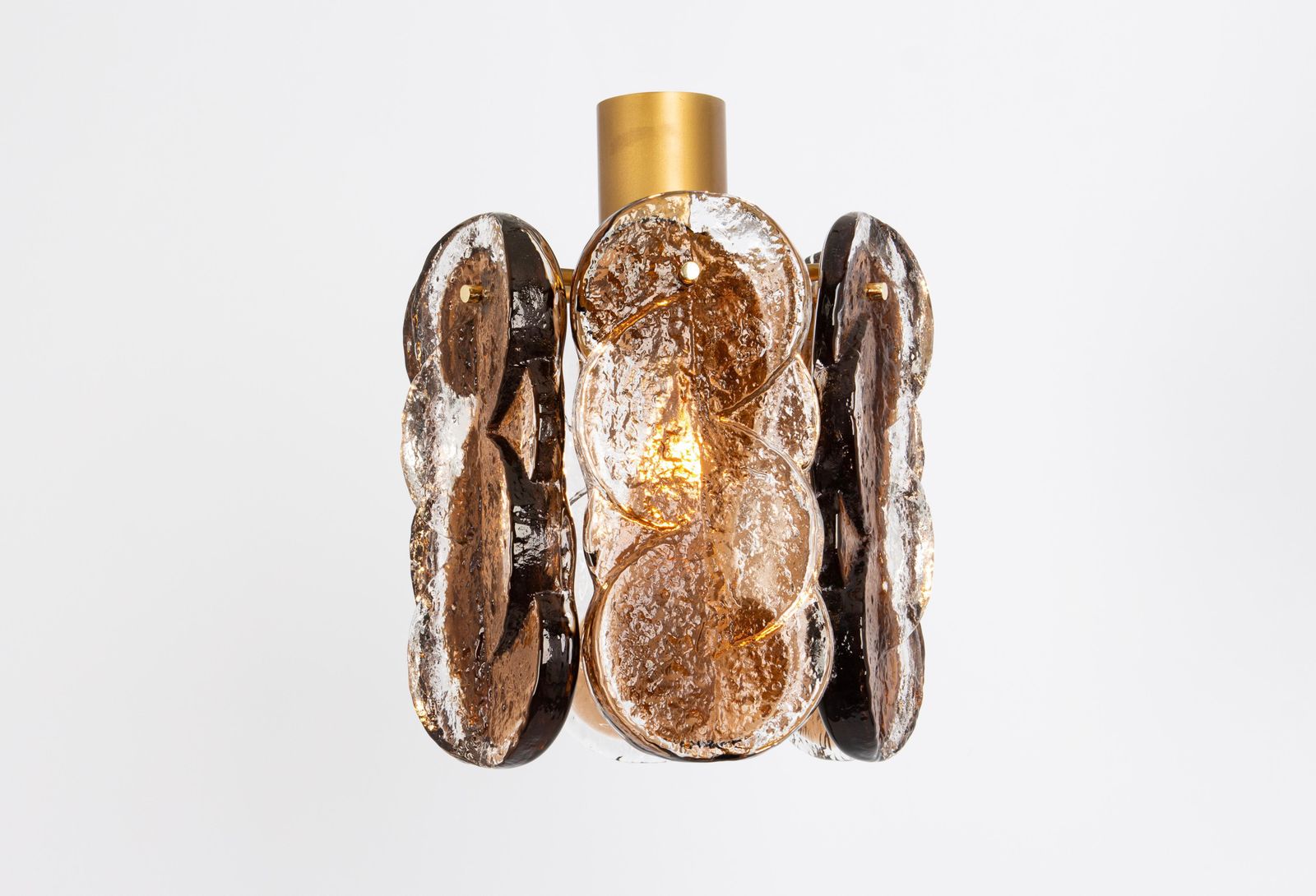 1 Of 2 Petite Murano Citrus Glassflush Mount Light By Kalmar, Austria, 1970s photo 731.0