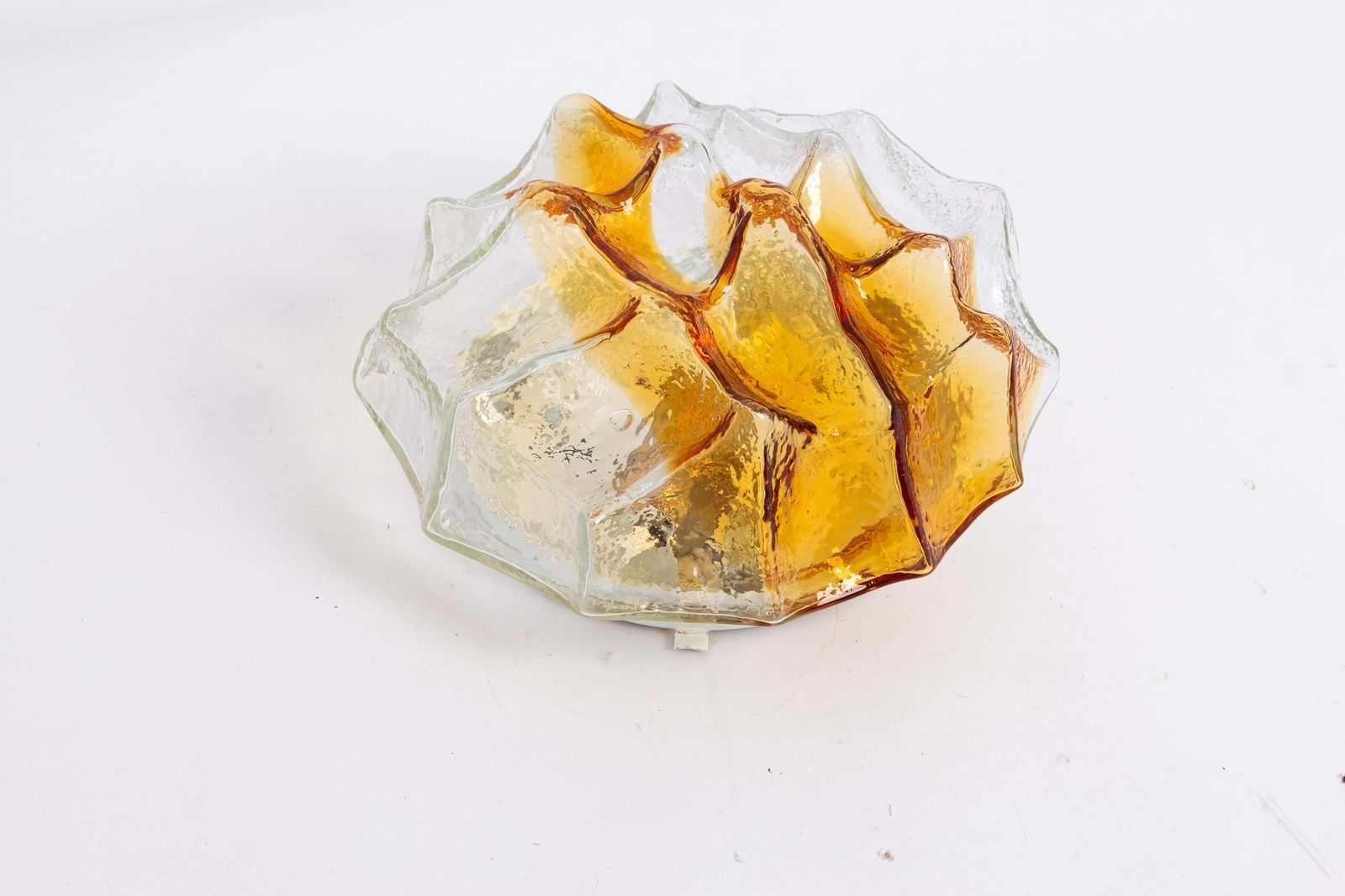 1 Of 4 Petite Murano Flush Mount Fixture, Italy, 1970s photo for sale