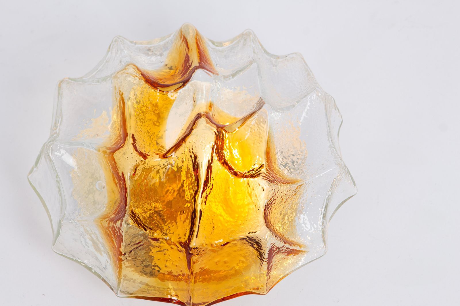 1 Of 4 Petite Murano Flush Mount Fixture, Italy, 1970s photo vinterior
