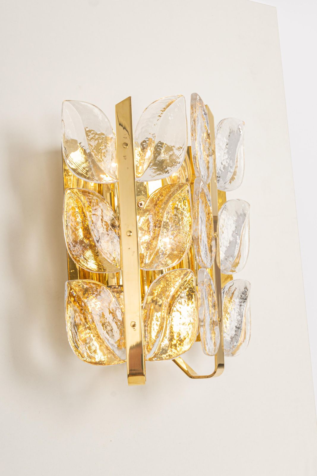 1 Of 2 Stunning Large Kalmar Muano Sconce Wall Lights, Florida, Austria, 1960s photo vinterior