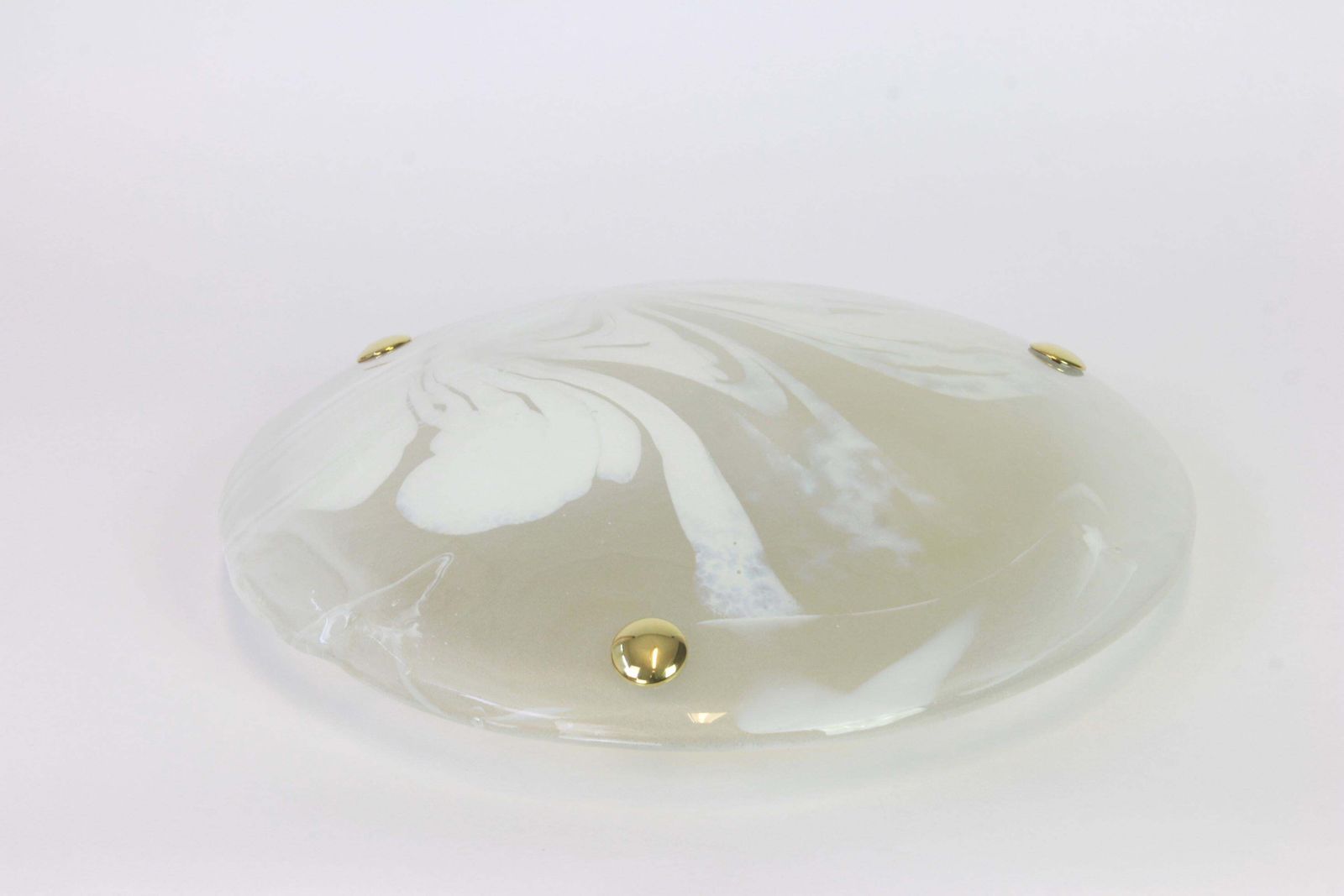 1 Of 3 Round Murano Glass Flush Mount By Hillebrand, Germany, 1970s photo 1161.0