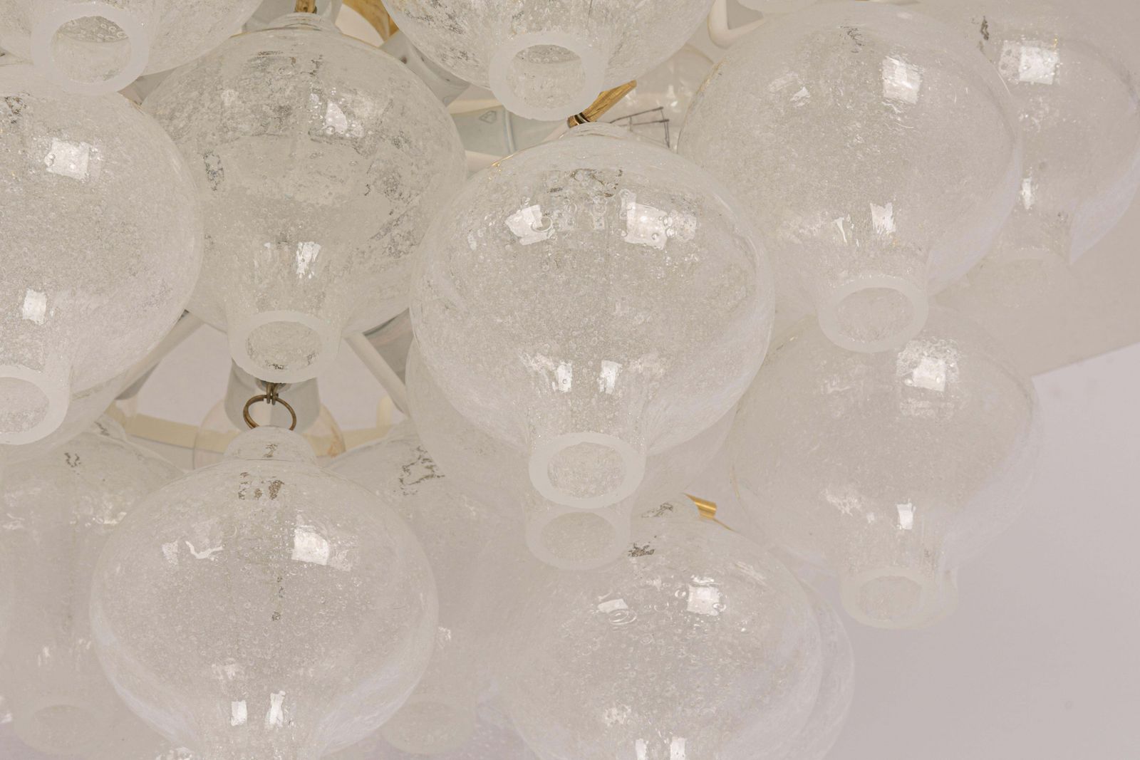 1 Of 3 Large Tulipan Glass Flush Mount Or Chandelier By Kalmar, Austria, 1960s photo 2751.0