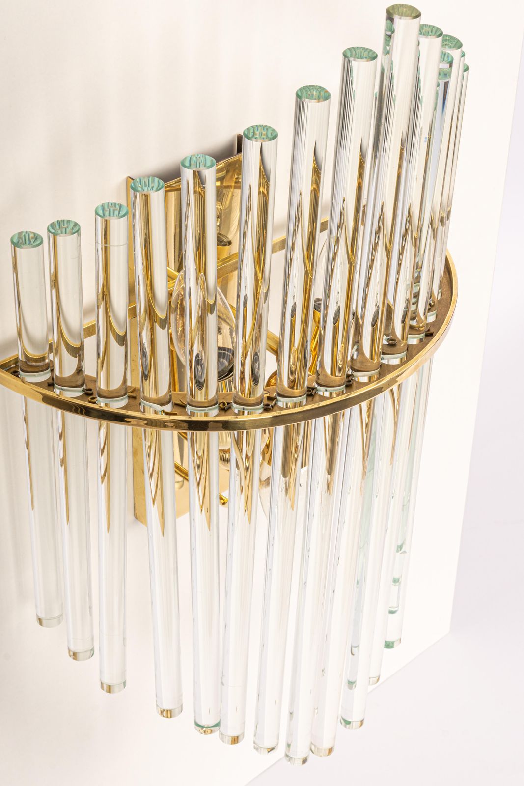 1 Of 3 Pairs Of Wonderful Crystal Rod Sconces By Christoph Palme, Germany, 1970s photo 2407.0