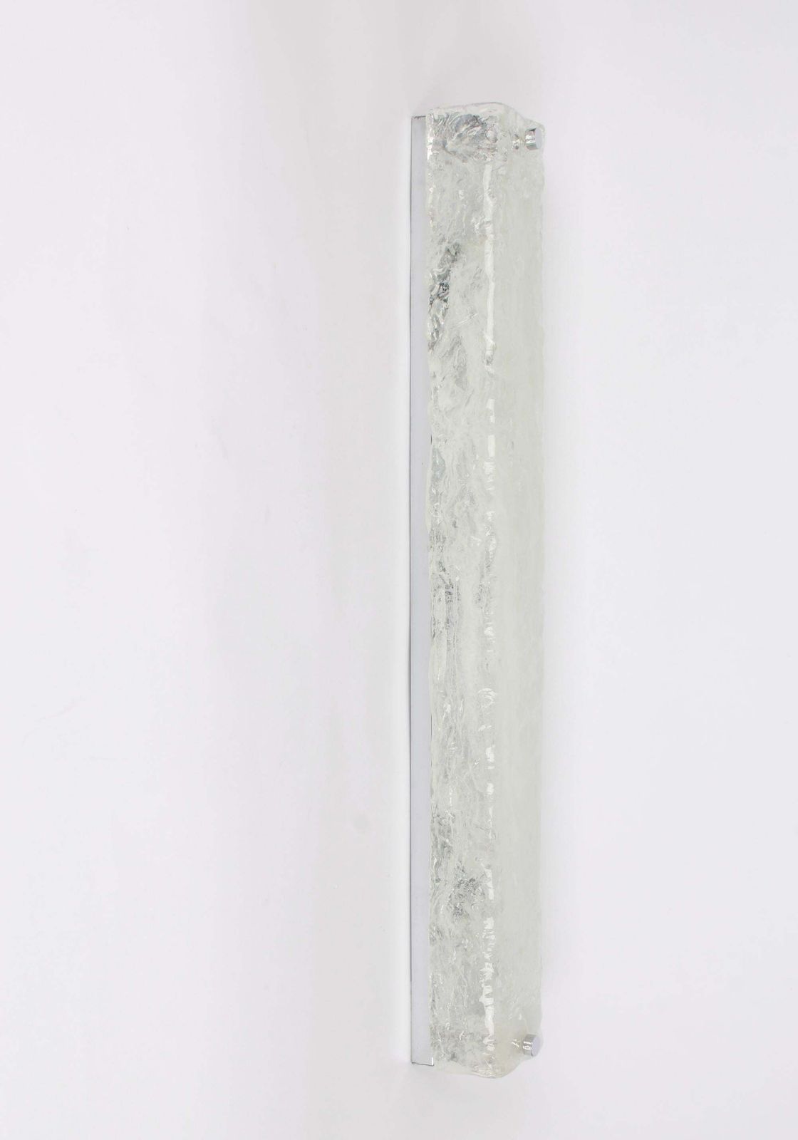 1 Of 2 Large Murano Glass Sconces Chrome Wall Fixtures By Hillebrand, Germany photo furniture