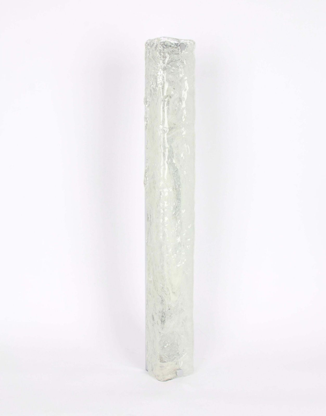 1 Of 2 Large Murano Glass Sconces Chrome Wall Fixtures By Hillebrand, Germany photo 1247.0