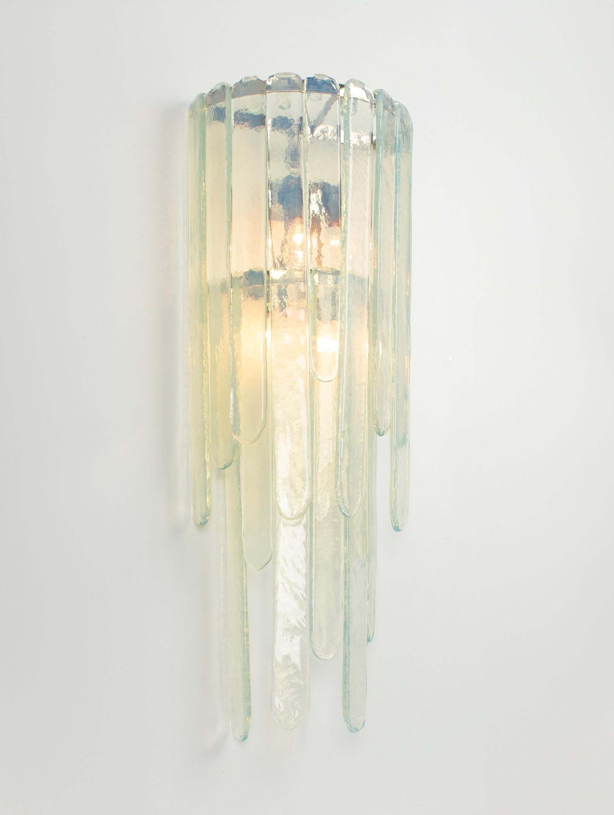 Extra Large Blue Murano Glass Wall Lamp By Carlo Nason For Mazzega, Italy, 1970s photo Lighting