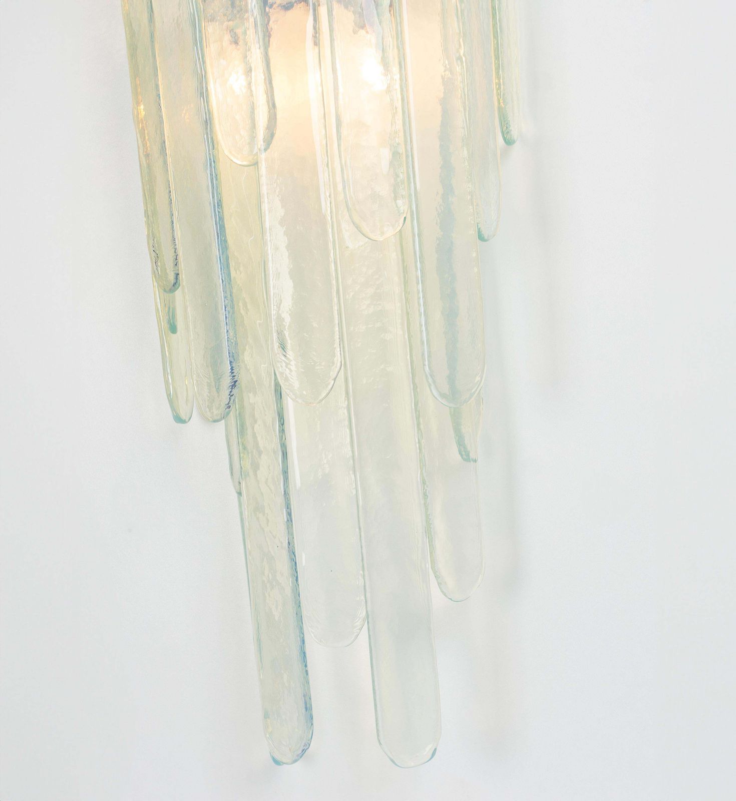 Extra Large Blue Murano Glass Wall Lamp By Carlo Nason For Mazzega, Italy, 1970s photo vinterior