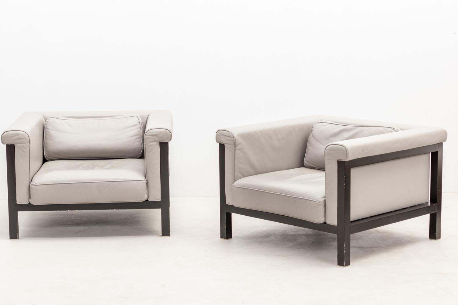 Pair Of Armchairs By Jules Wabbes, Livourne Série 800 Luxe Edited By Bullo photo vinterior