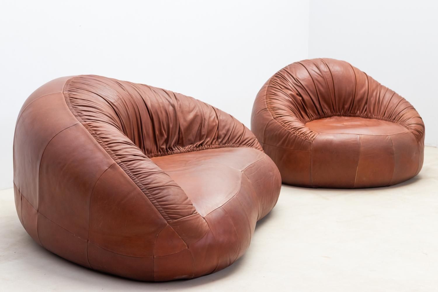 Pangolin Leather Sofa And Armchair By Egg Designs photo vinterior