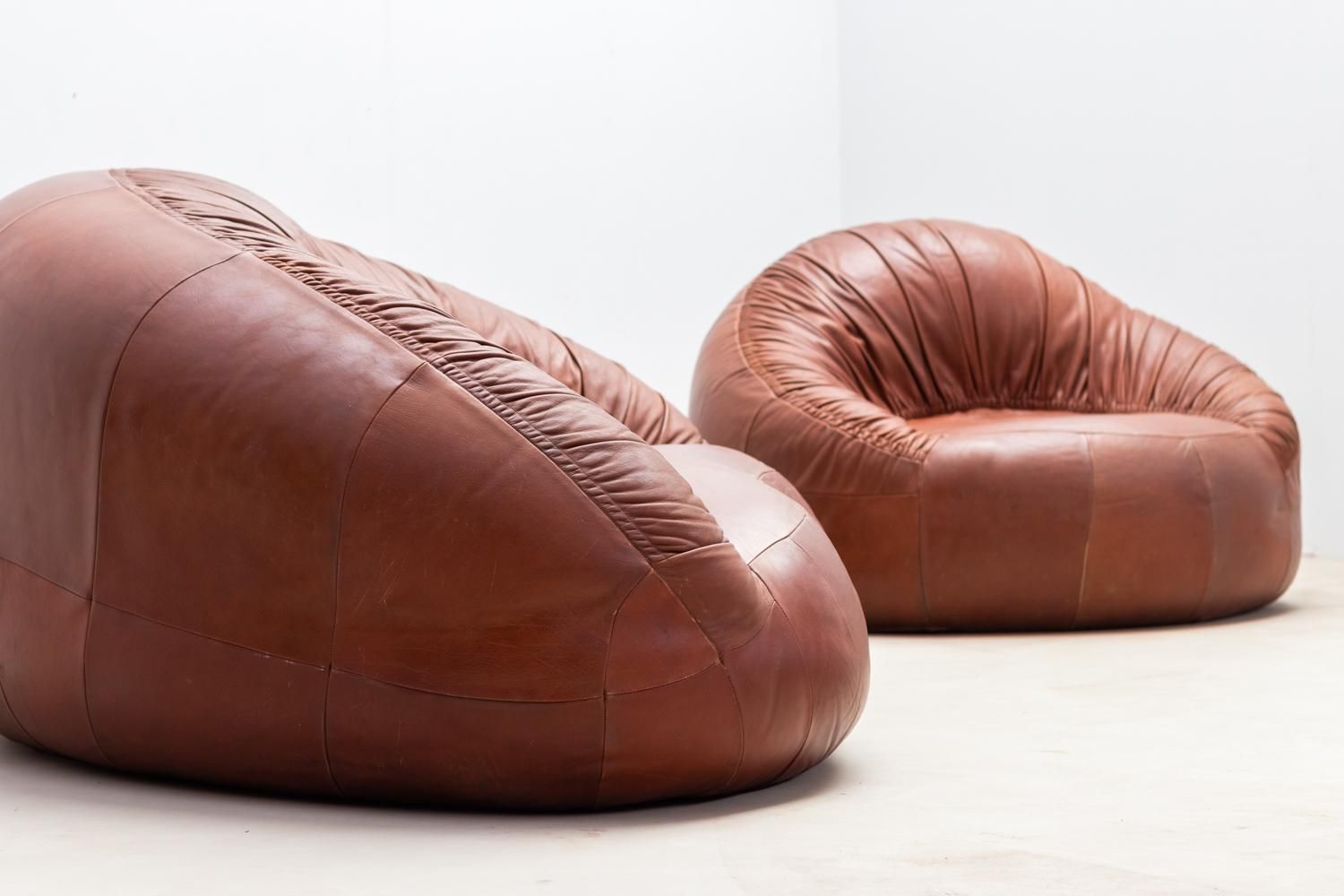 photo furniture Pangolin Leather Sofa And Armchair By Egg Designs