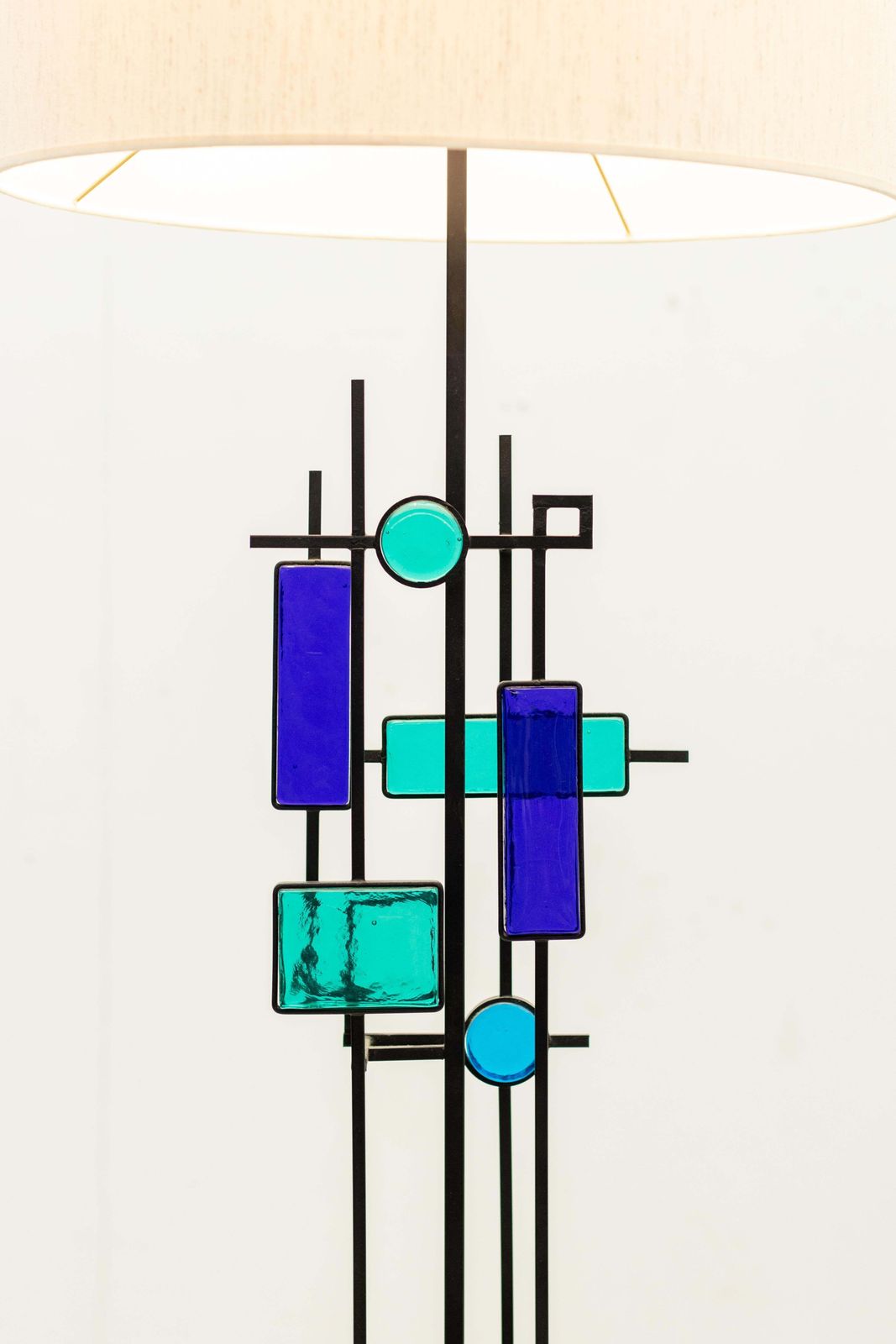 Glass Table Lamp By Svend Aage Holm Sørensen For Holm Sørensen & Co, 1960s photo for sale
