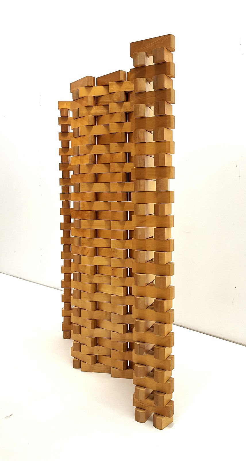 Handcrafted Poplar Wood Screen/Room Divider photo 4728.0
