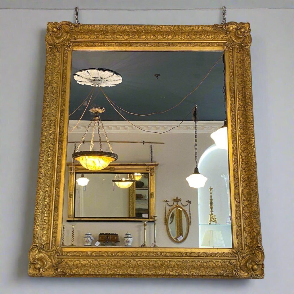 Huge 19th Century Giltwood & Gesso Wall Mirror