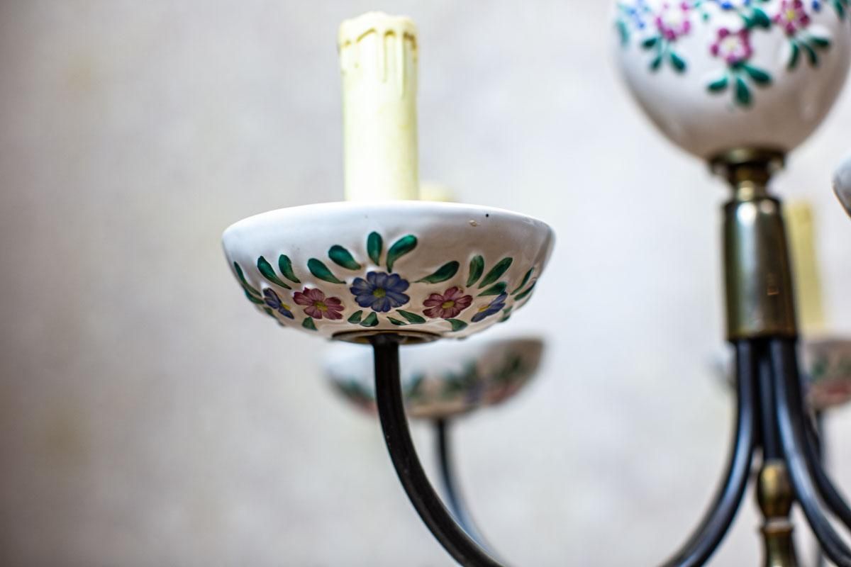 Faience Pendant Lamp From The 1960s In Colorful Patterns photo vinterior