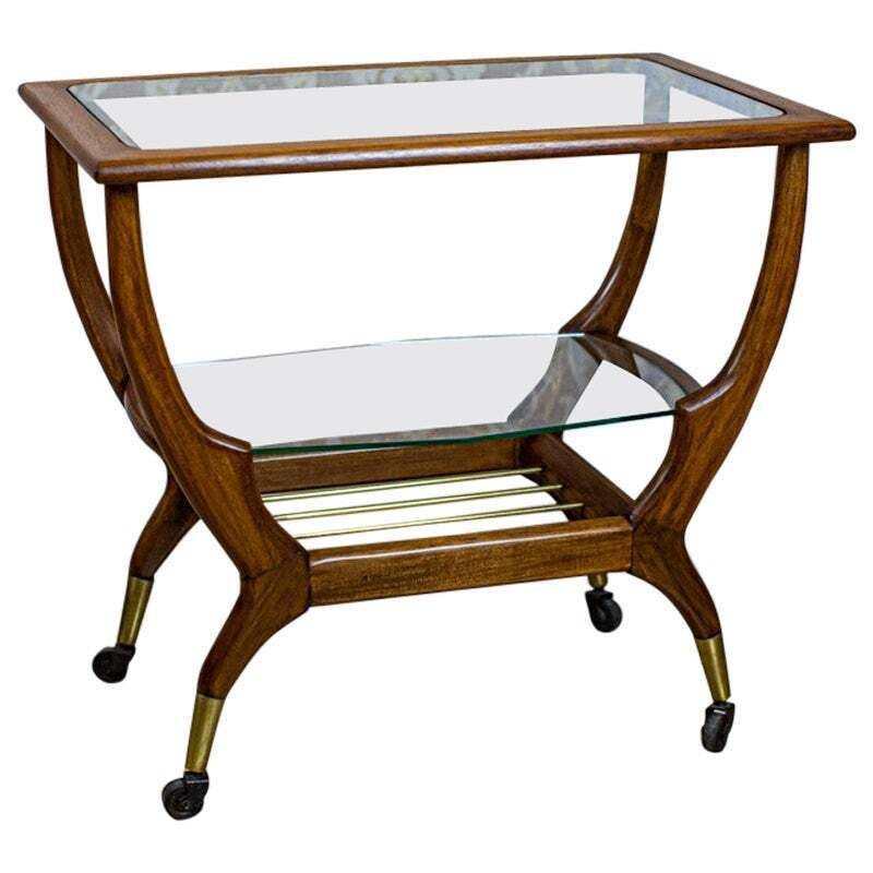 20th Century Coffee Table With Glass Top