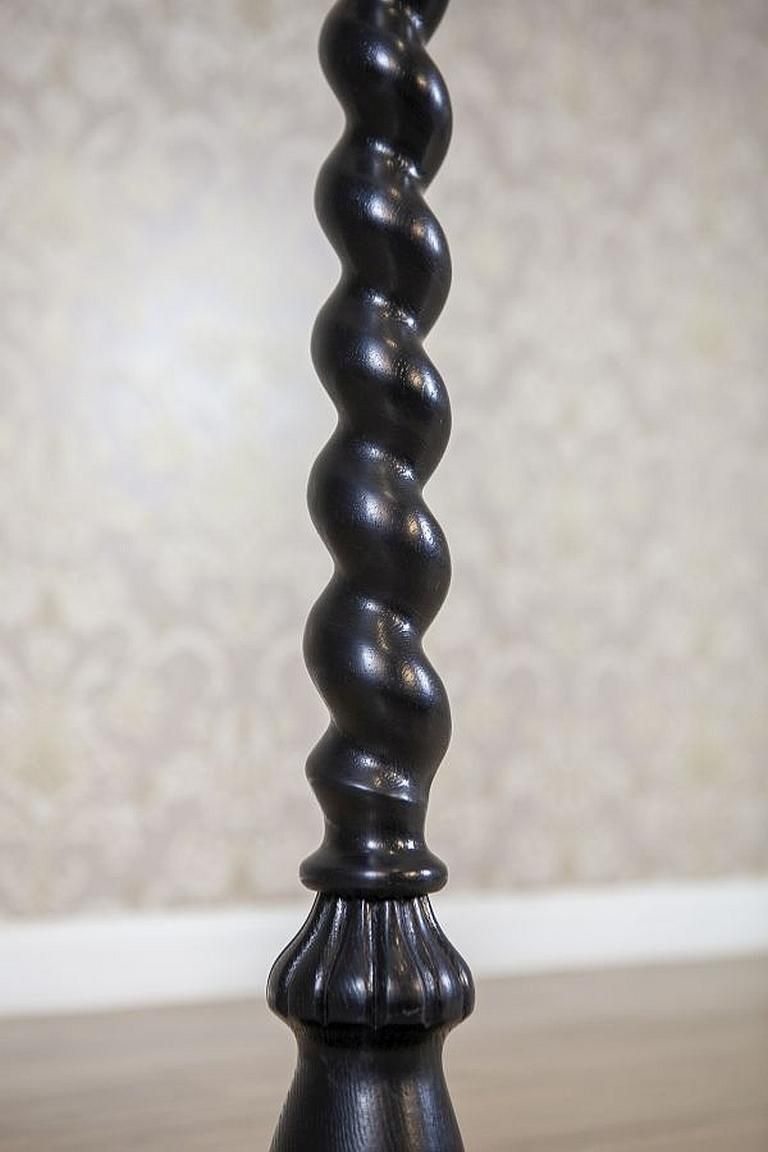 Floor Lamp From The Early 20th Century With Floral Fabric Shade photo vinterior