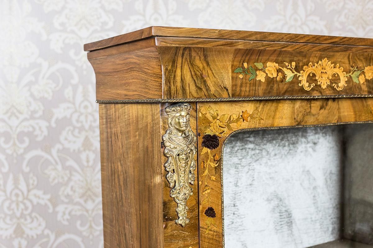 photo for sale Victorian Cabinet From The 19th Century Veneered With Walnut