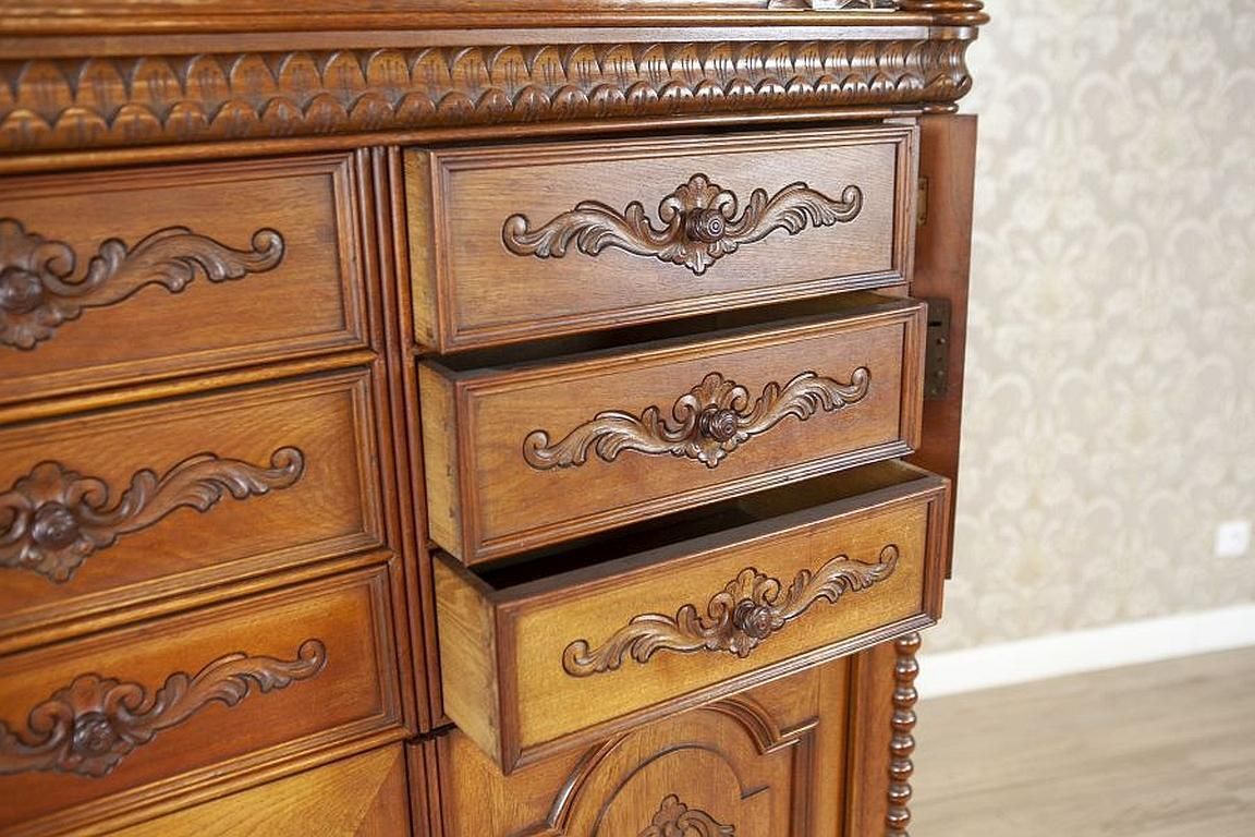 Renaissance Revival Walnut Cabinet Circa 1900 In Light Brown photo buy