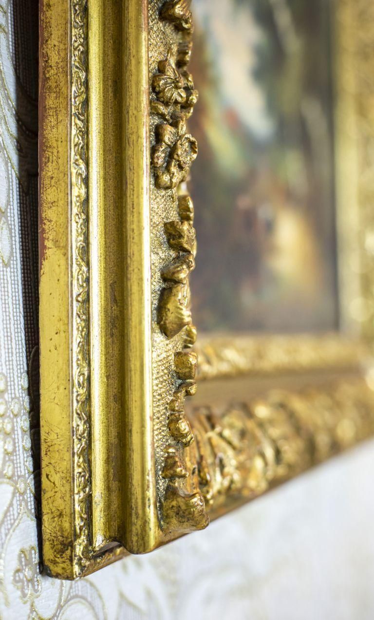 photo furniture Oil On Canvas From The Turn Of The 19th And 20th Centuries