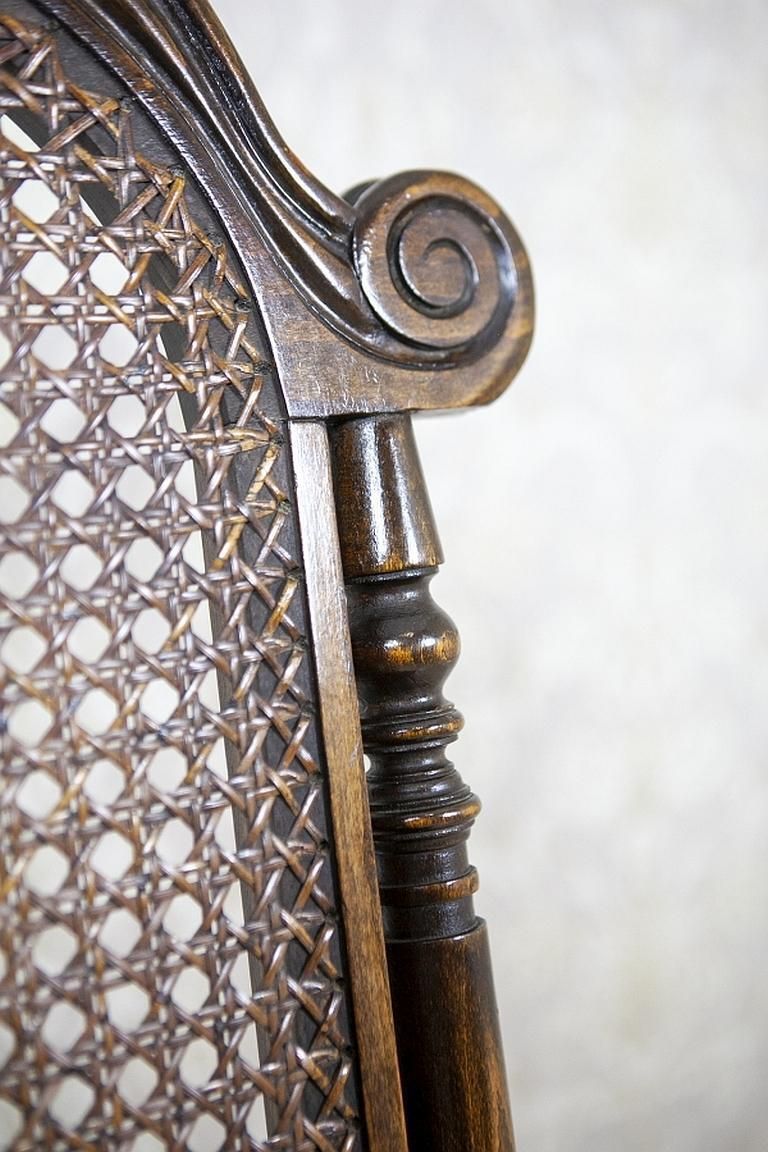 Armchair From The Early 20th Century With Rattan Backrest photo Furniture