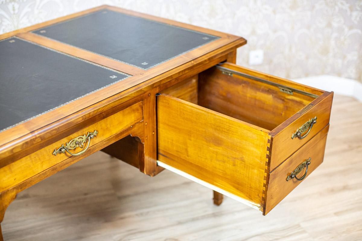 20th Century Grand Ash Prewar Desk With Brass Fillings photo buy