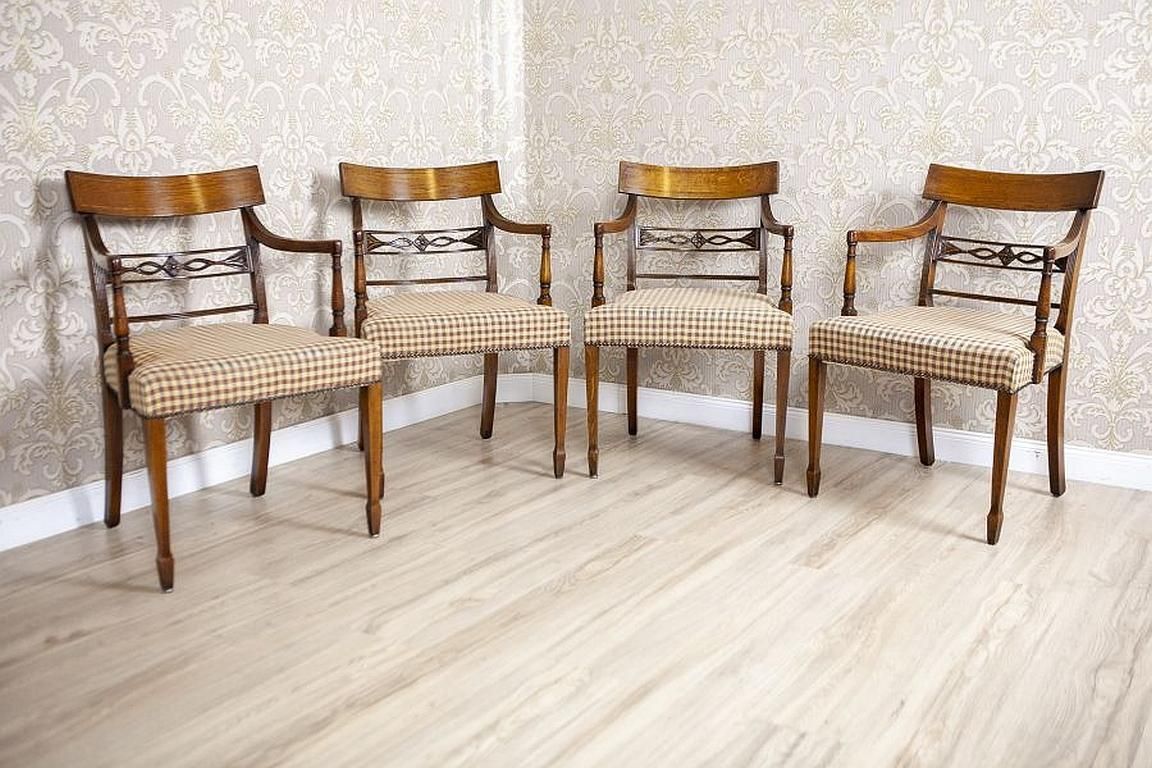 Set Of Stylized Oak Armchairs From The Mid. 20th Century In Light Colors photo furniture