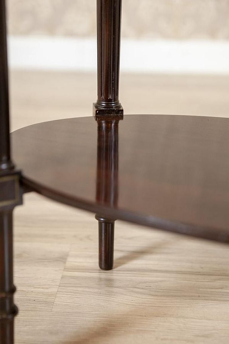 photo for sale English Walnut Oval Coffee Table From The Early 20th Century