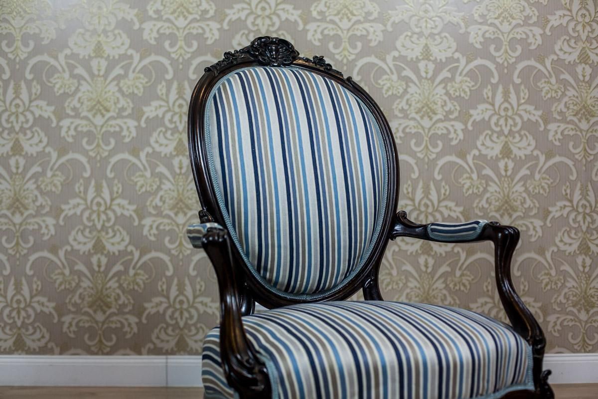 19th Century Louis Philippe Style Mahogany Armchair photo Furniture