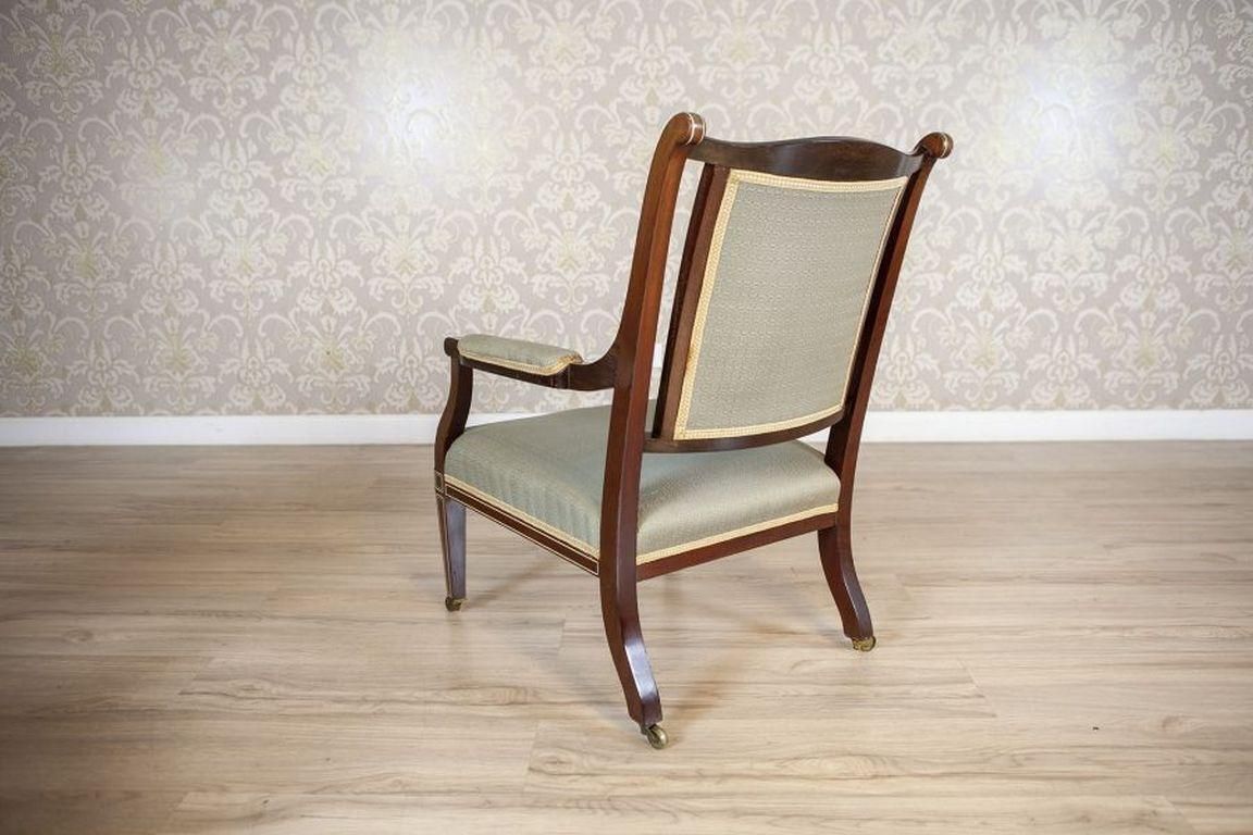 Pair Of 19th Century English Armchairs In Sheraton Style photo buy