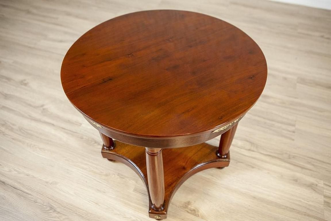 Biedermeier Mahogany Oval Side Table From The Late 19th Century photo for sale