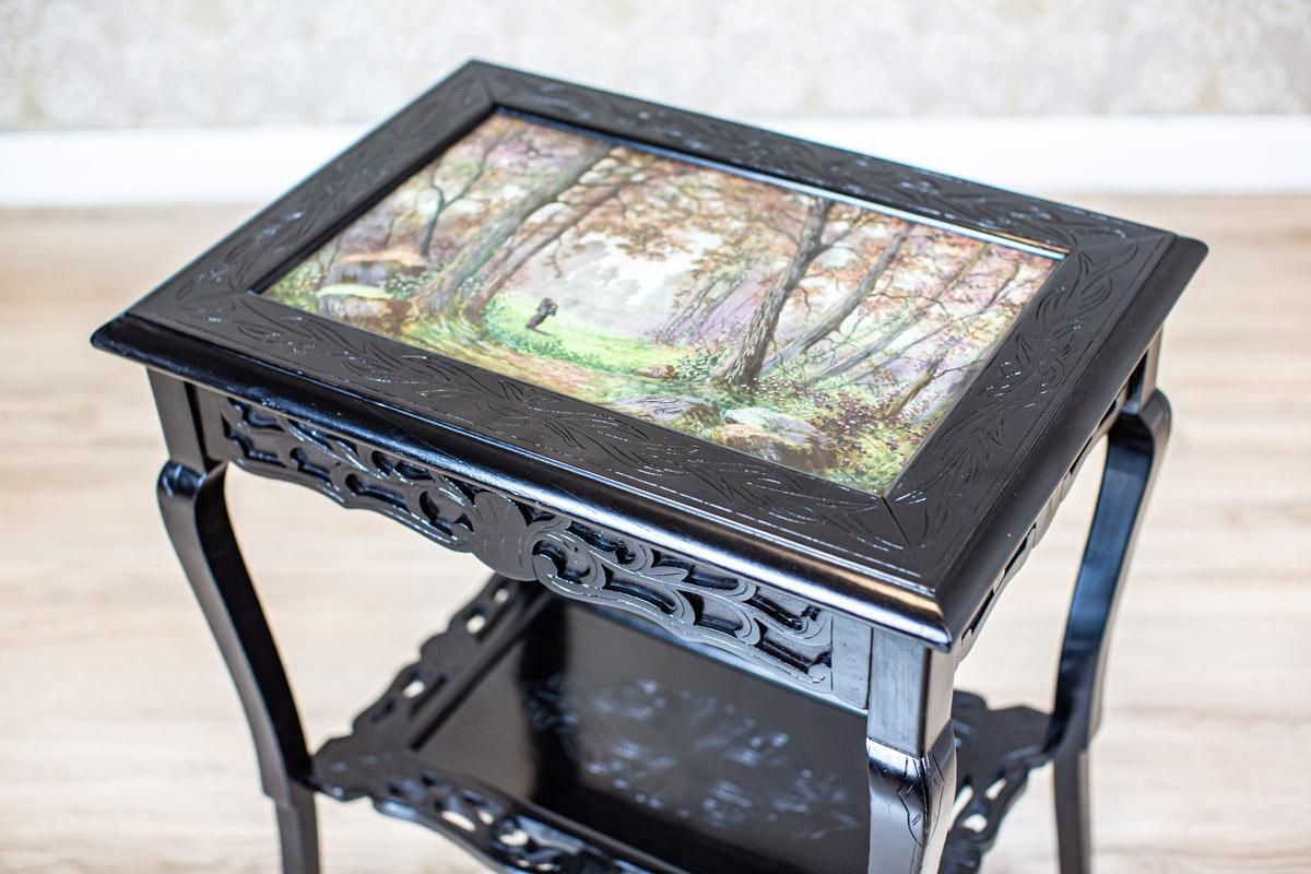 19th Century Side Table With Ceramic Top photo Furniture