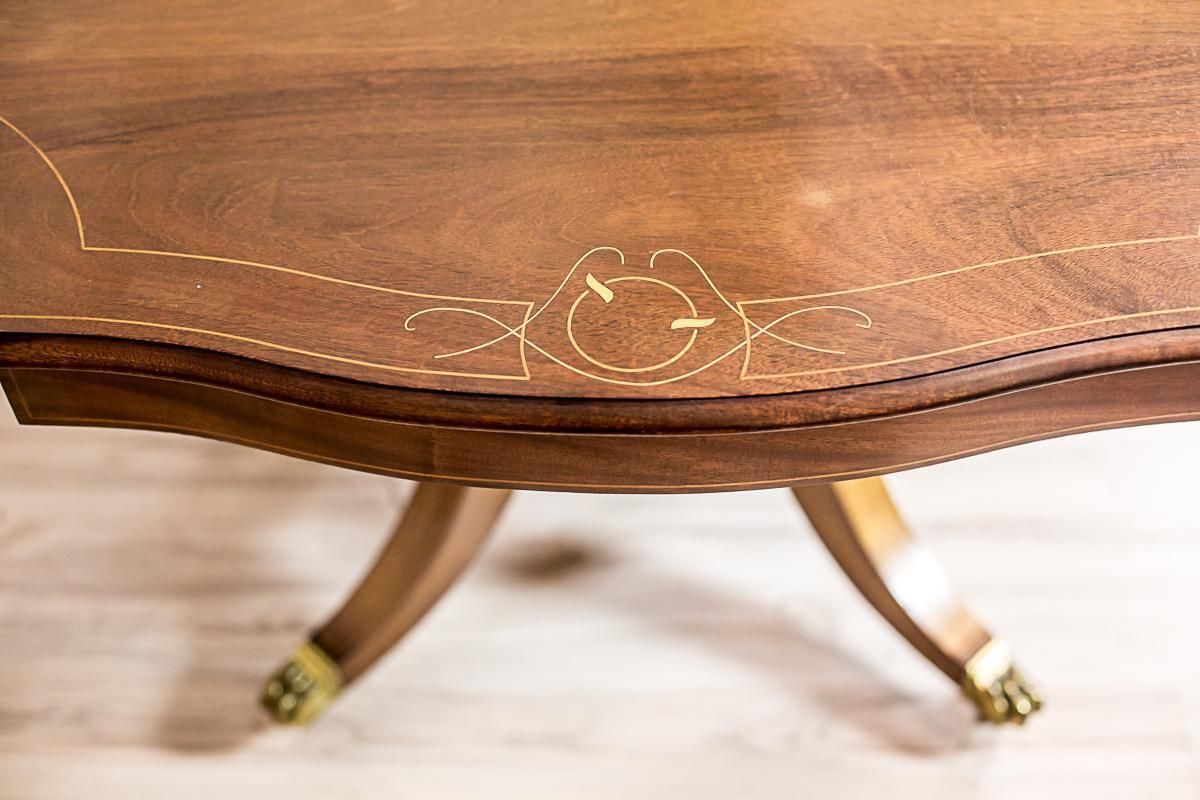 English, Extendable Dining Table Veneered With Mahogany, Circa 1920 photo Furniture