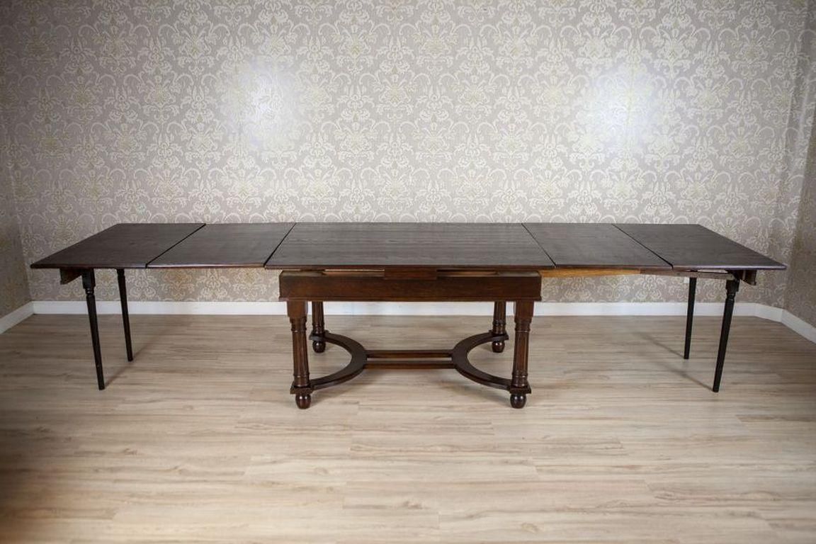 Extendable Oak Dining Table From The Early 20th Century photo vinterior