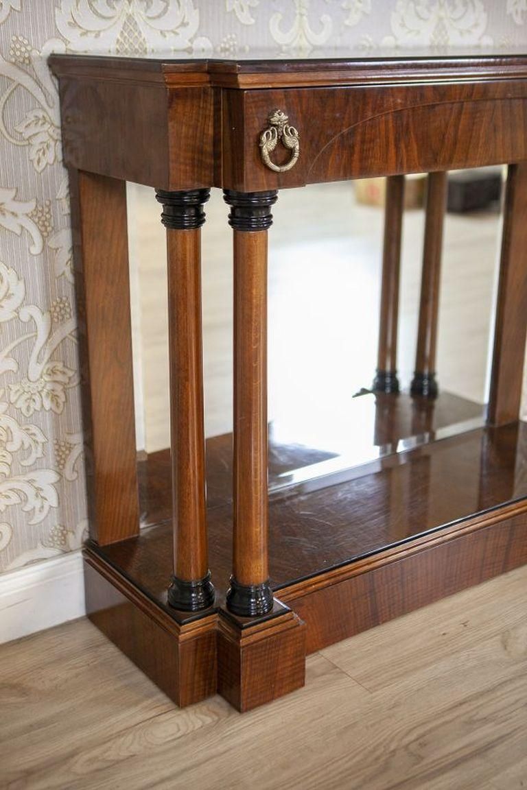 20th Century Biedermeier Set Of Console Table And Mirror photo buy