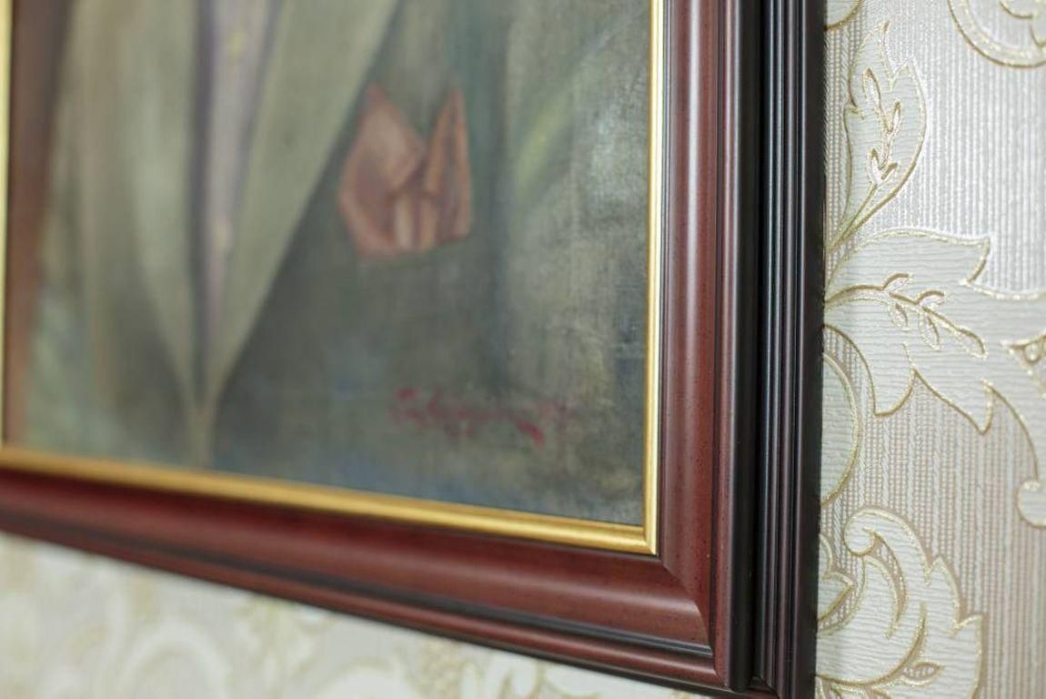 Portrait Of A Man, Oil On Canvas, Signed By The Author, Circa 1937 photo for sale