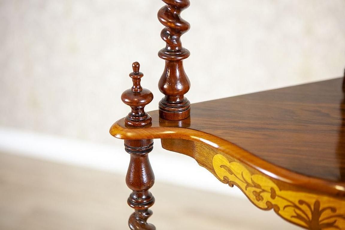 1805.0 Inlaid Corner étagère From The Late 19th Century photo