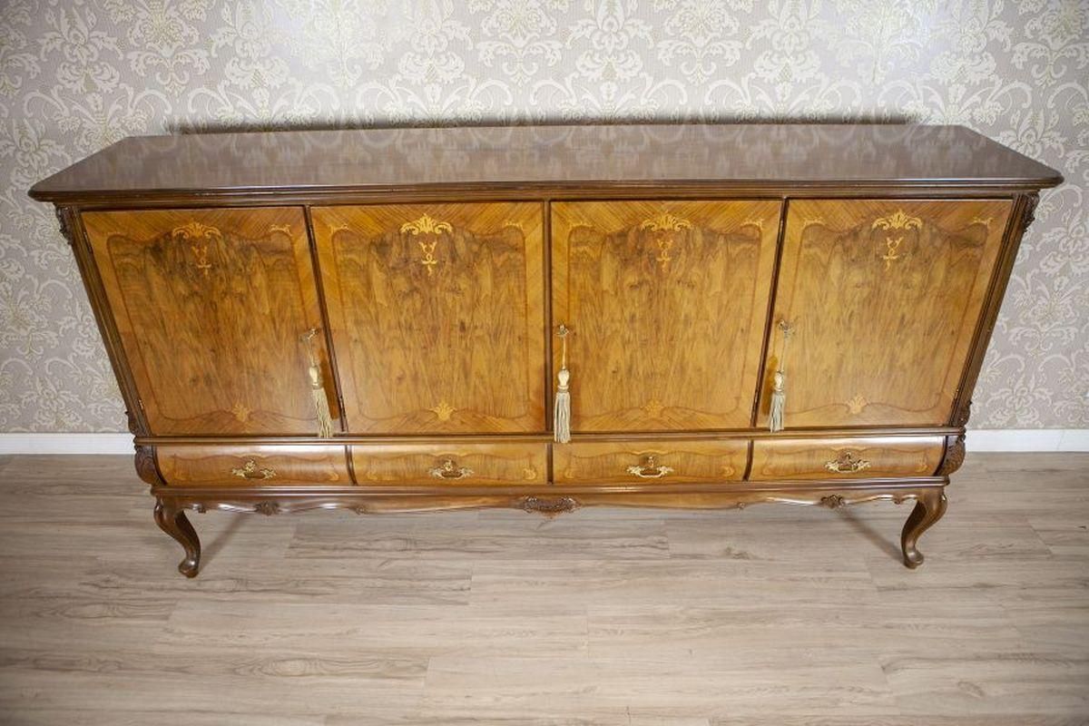 Inlaid Walnut Living Room Cabinet From The Middle 20th Century photo furniture