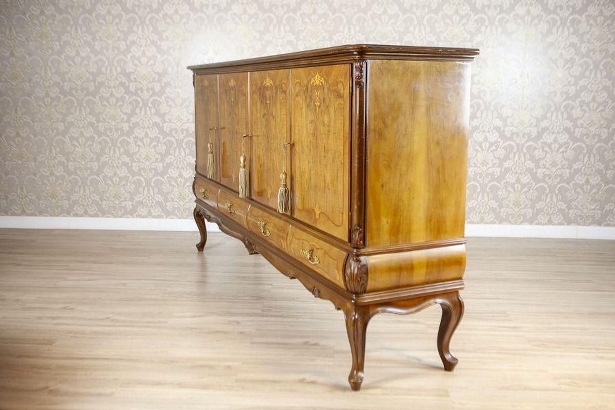 Inlaid Walnut Living Room Cabinet From The Middle 20th Century photo Furniture