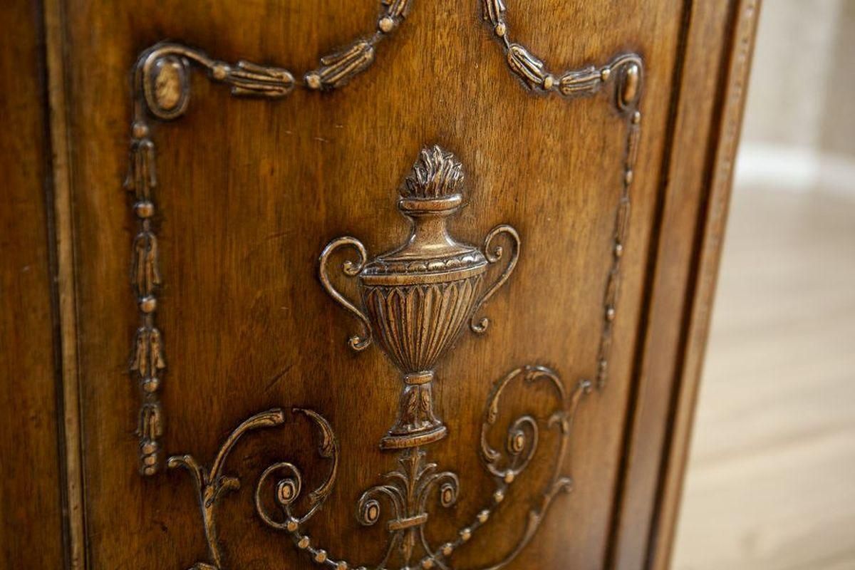 English Empire Style Oak Cabinet From The Late 19th Century photo Furniture