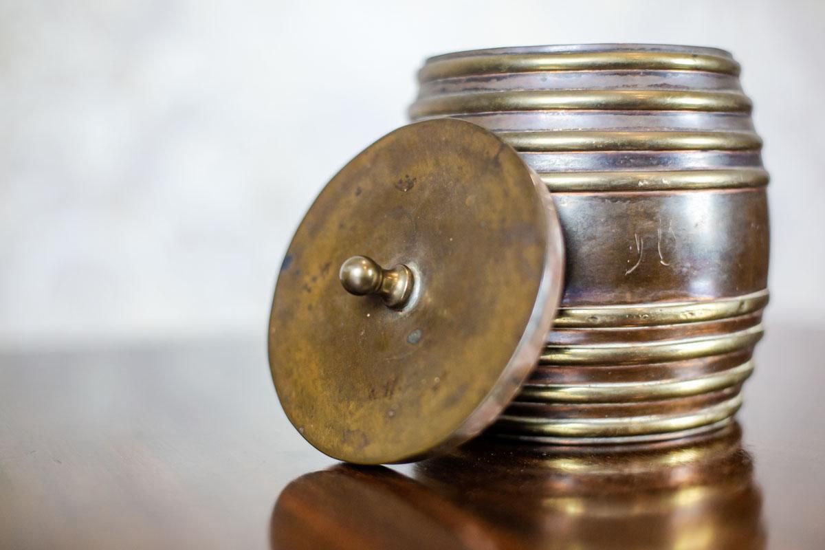20th Century Copper Snuff Box photo vinterior