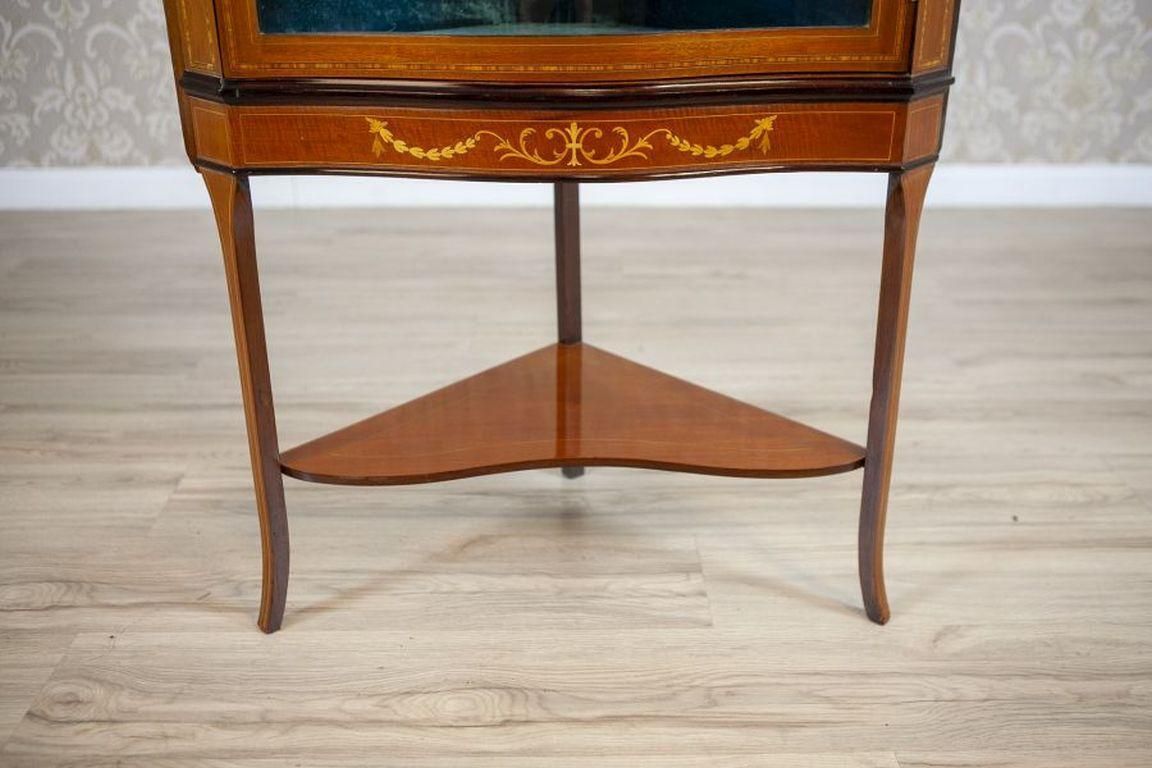 photo vinterior Late 19th Century English Corner Cabinet In Brown