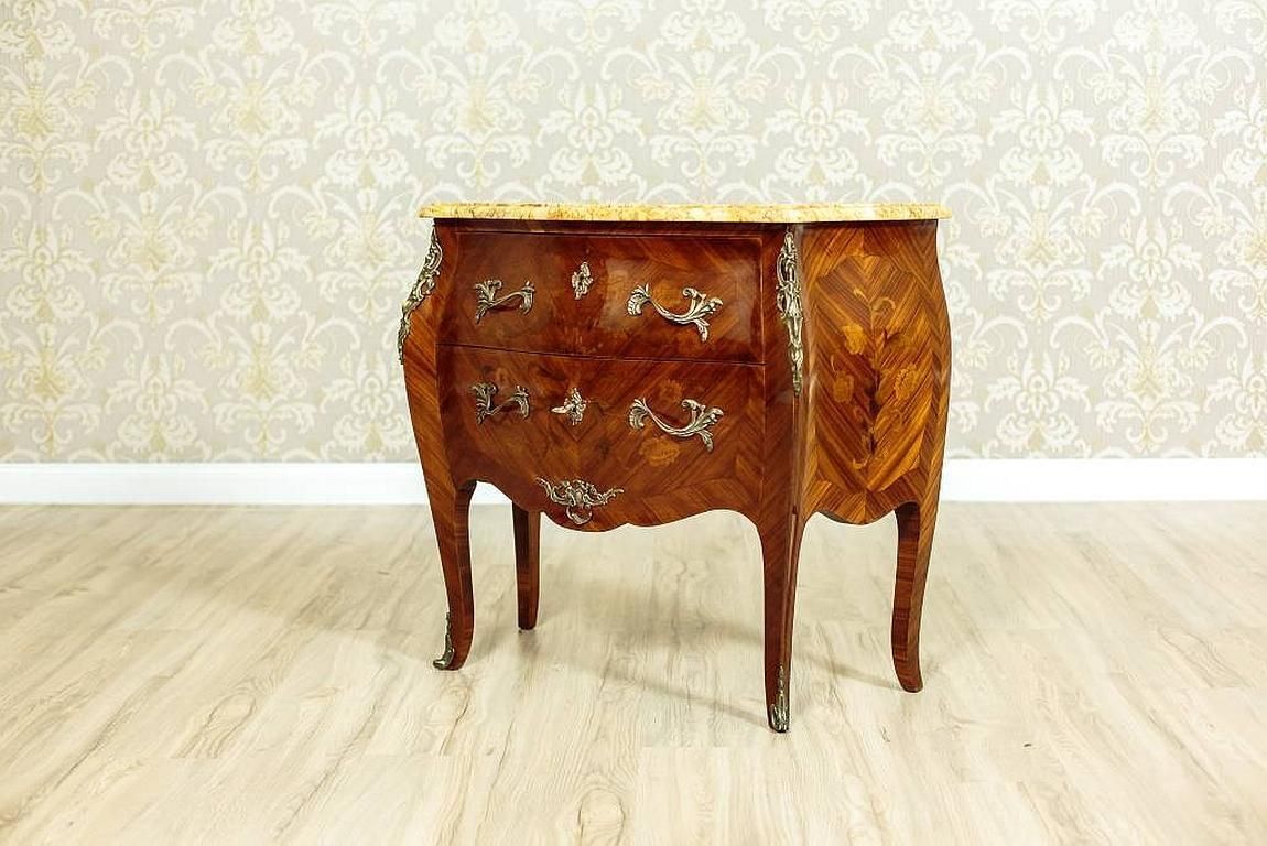 Neo Rococo Inlaid Dresser Veneered With Mahogany, Circa 1930 photo furniture