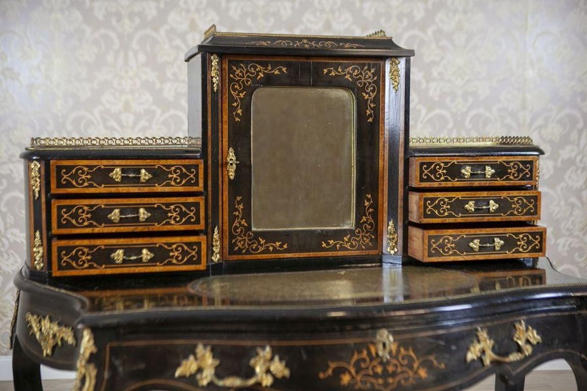 20th Century Mahogany & Pine Wood Vennered With Mahogany Ladies' Secretary Desk photo vinterior