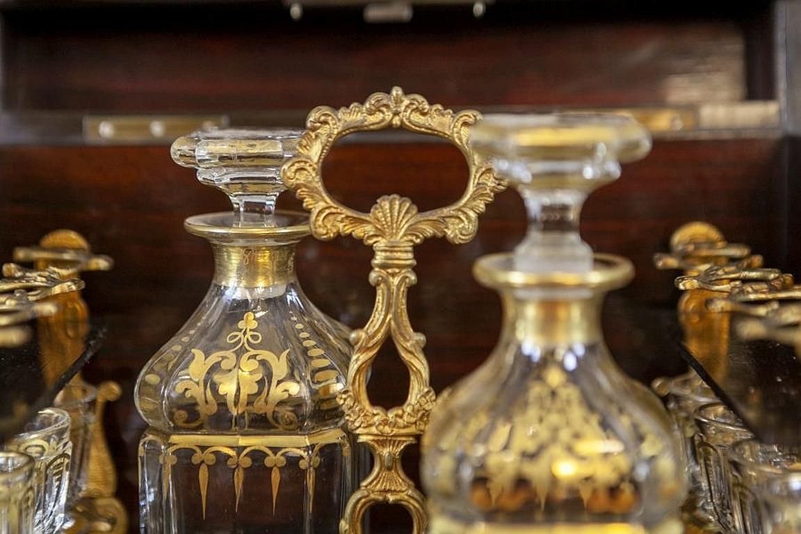 1990.0 19th Century Black Rosewood Liquor Case In The Style Of Napoleon III photo