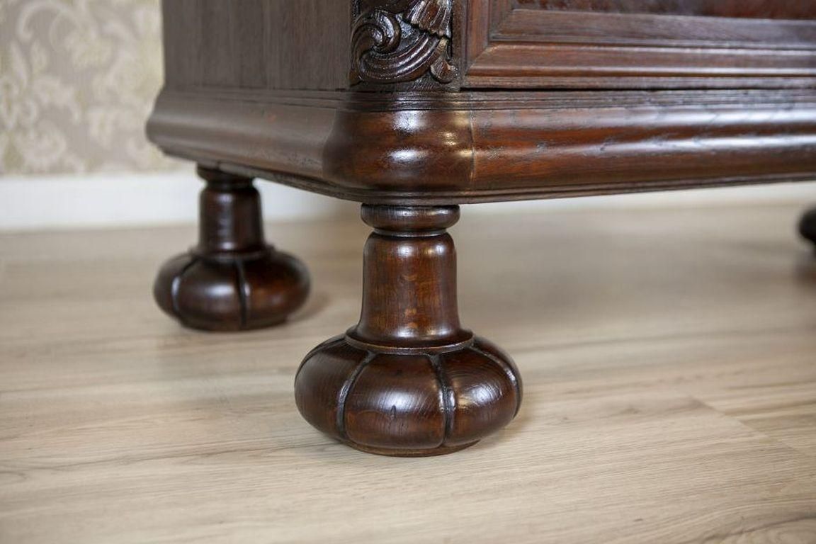 photo for sale Early 20th Century Oak Commode In Brown With Drawers