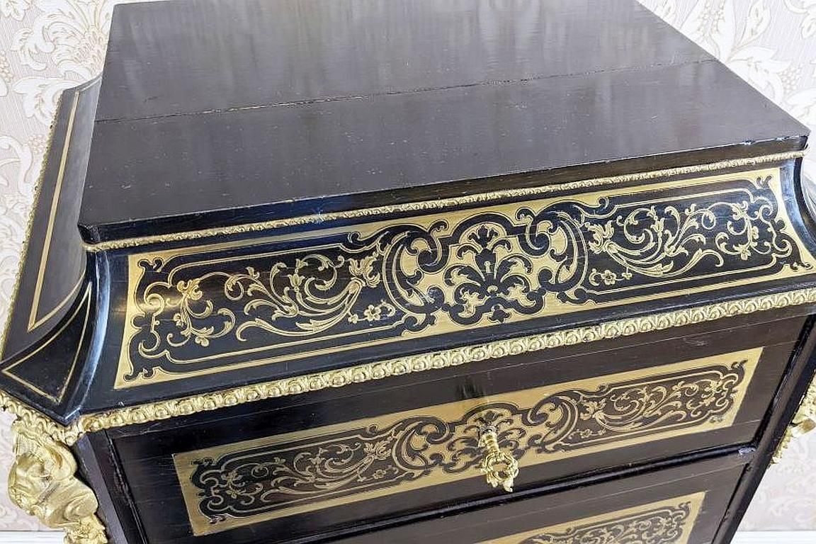 photo buy 19th Century Baroque Revival Inlaid Dresser In The Boulle Type