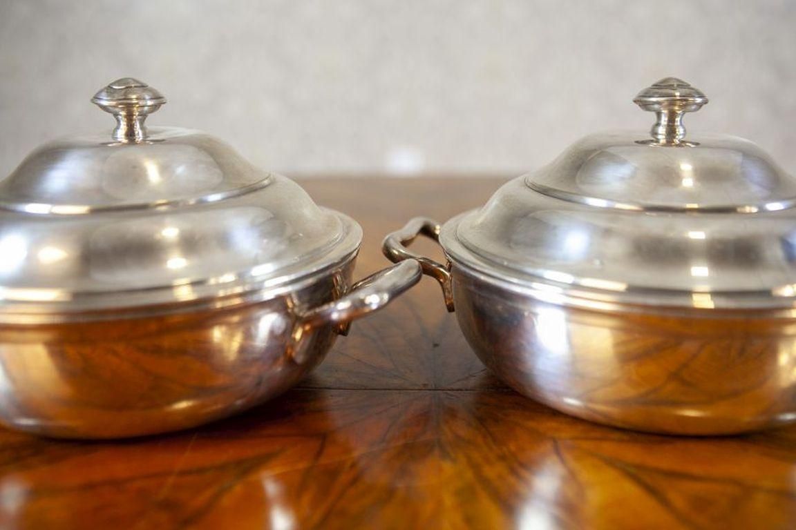 Pair Of Metal Kitchen Vessels From The Mid. 20th Century photo Home Decor
