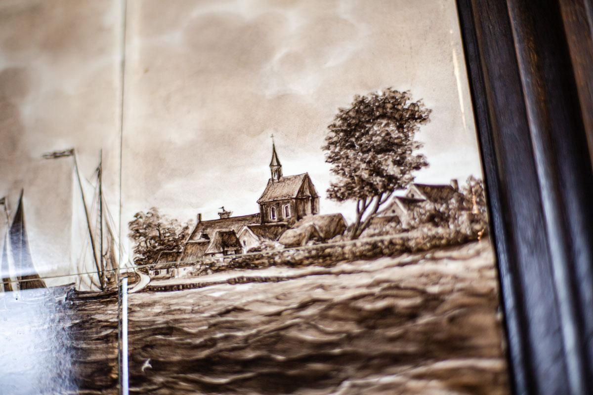 19th Century Illustration On Ceramic Tiles photo buy
